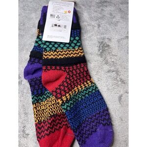 New Solmate Mismatched Gem Stone Crew Socks - Womens Size Small  6-8 USA